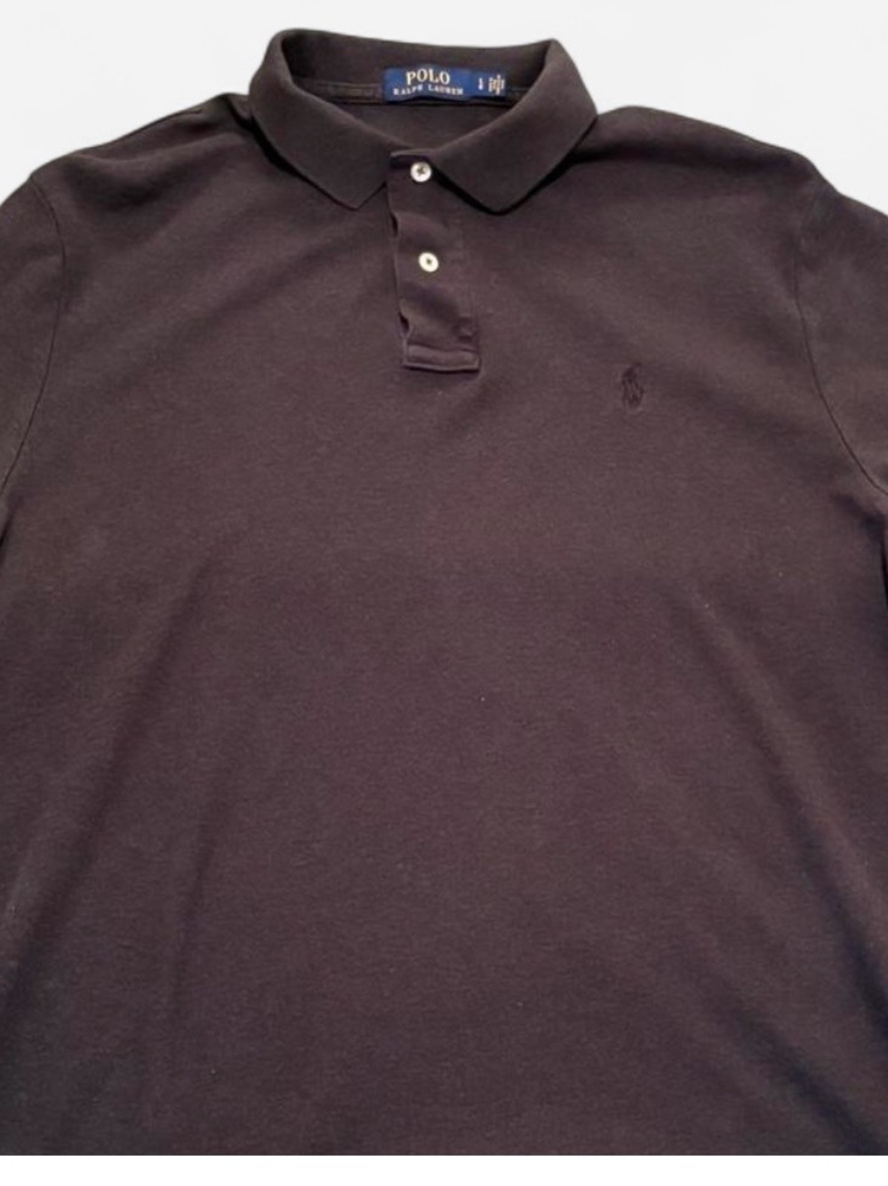 Ralph Lauren Men's Black Polo Shirt with Embroidered Pony